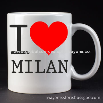 11oz Standard Mug with Shiny Dark Green Color Glaze, Various Colors are Available, Made of Stoneware